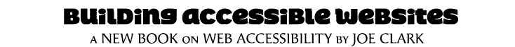 ‘Building Accessible Websites’
