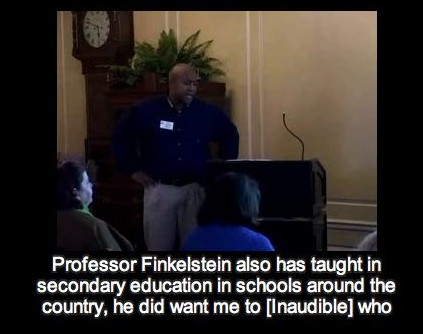 Caption: Professor Finkelstein also has taught in secondary education in schools around the country, he did want me to [inaudible] who