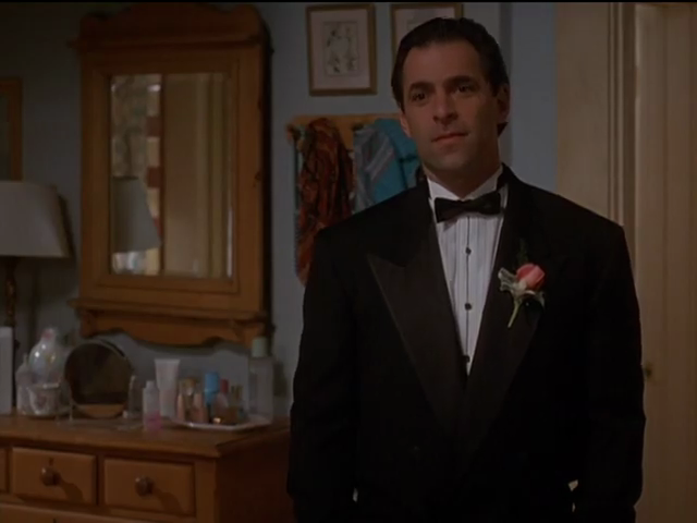 Michael in tuxedo with rose boutonnière