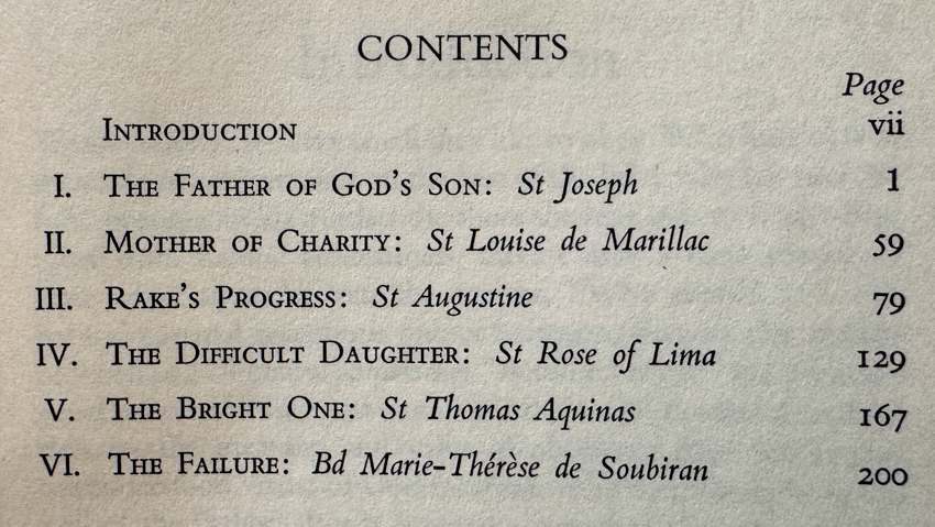 Table of contents, with right-aligned roman nuerals, small caps and italic, right-alighted page numbers