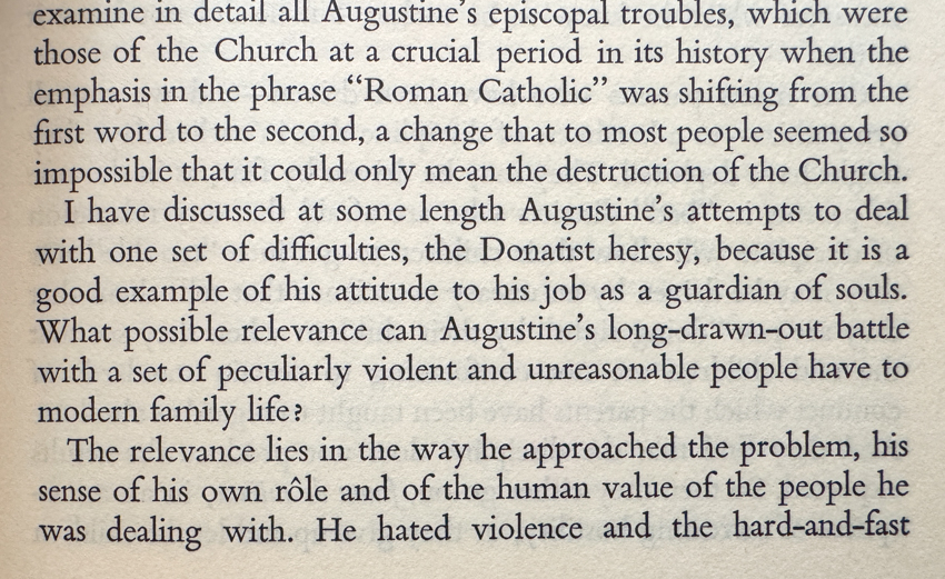 Three paragraphs of text